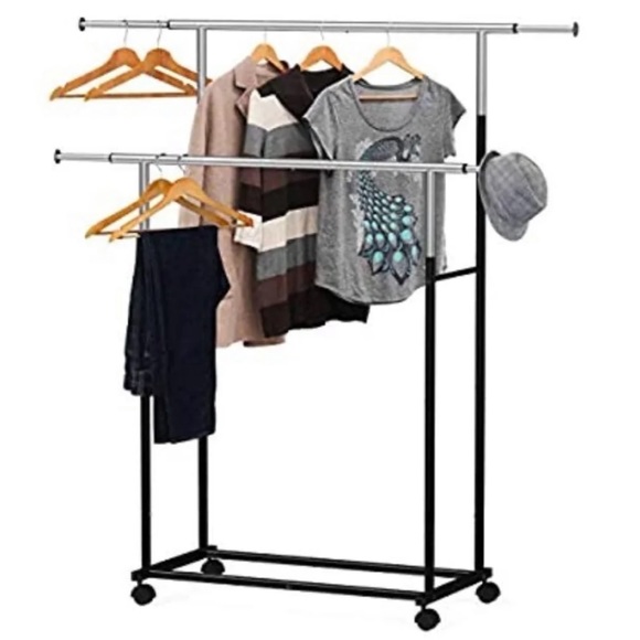 Simple Houseware Other - Simple Houseware Standard Double Rod Clothing Rack